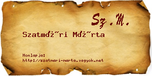 Szatmári Márta névjegykártya